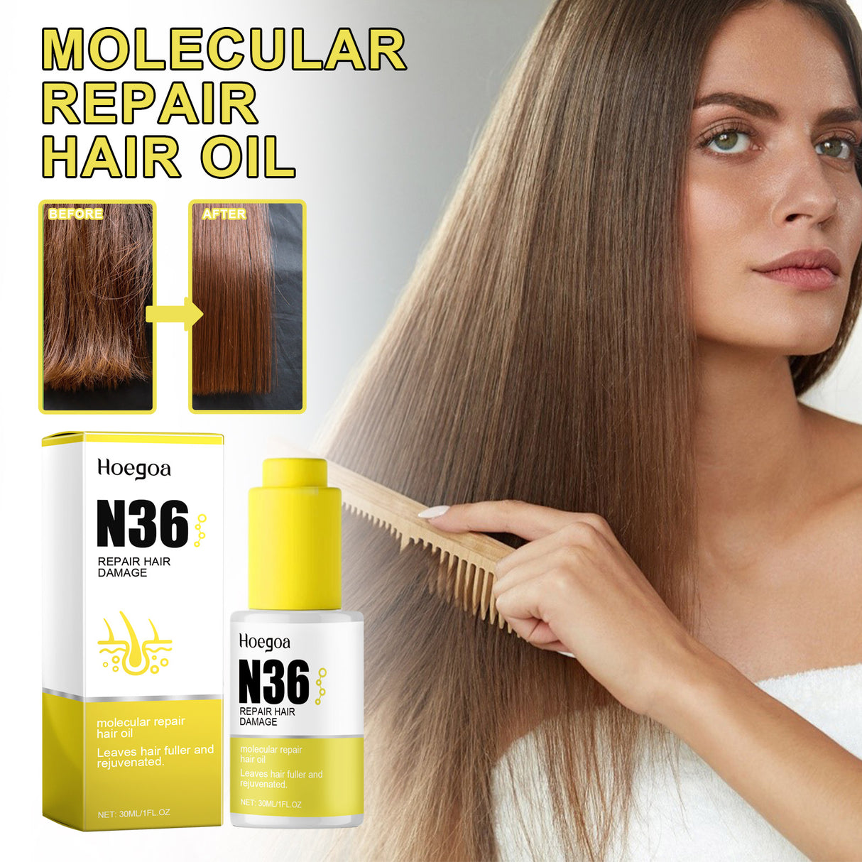 Hair Repair Oil Improves Ironing And Dyeing Dry Hair, Moistening And Smoothing Damaged Hair Fixing Essential Oil - V.I.P Digital Presence