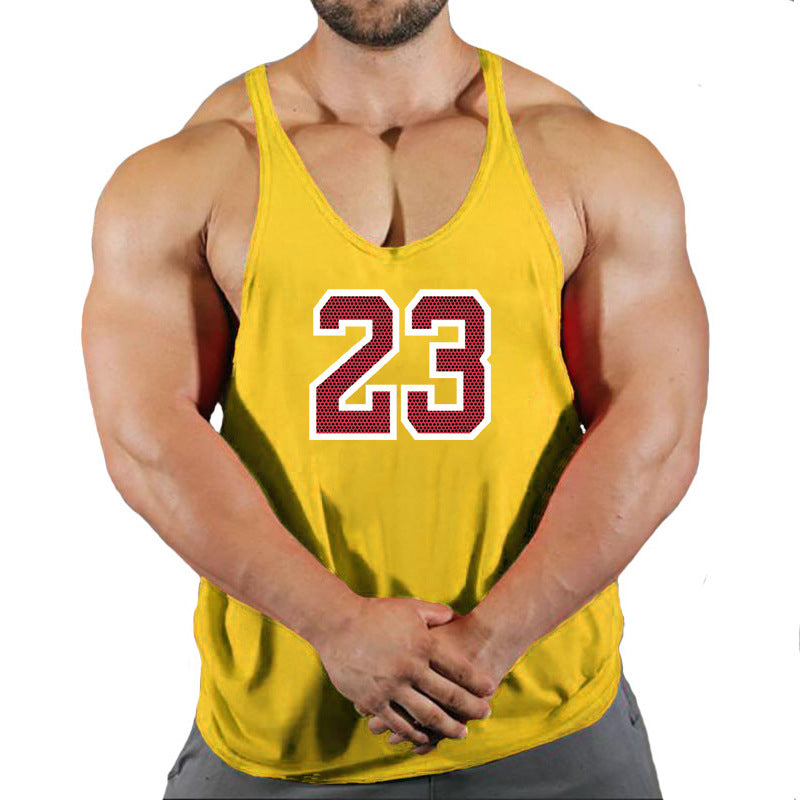 Sportswear vest men's round neck men's cotton vest loose shoulder sleeveless basketball suit - V.I.P Digital Presence