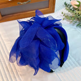Fashion fabric oversized colorful flower fashion headband - V.I.P Digital Presence