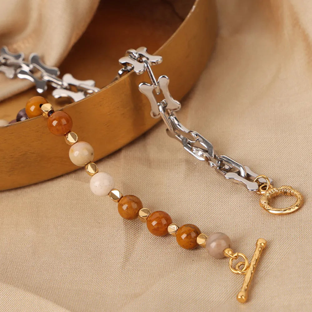 Titanium Steel Egg Yolk Stone Necklace - V.I.P Digital Presence