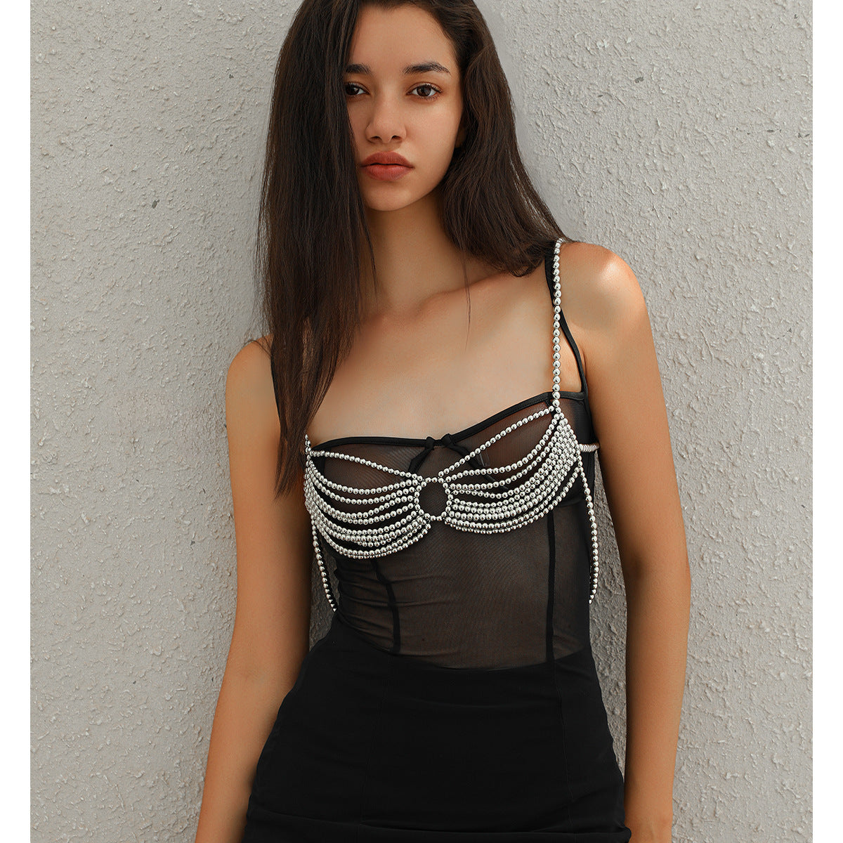 Minimalist party butterfly corset chain women's body chain imitation pearl tassel waist chain shoulder chain jewelry - V.I.P Digital Presence