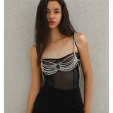 Minimalist party butterfly corset chain women's body chain imitation pearl tassel waist chain shoulder chain jewelry - V.I.P Digital Presence