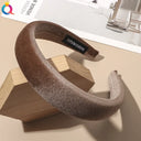 New Bright Velvet Wide Edge Sponge Head Hoop - V.I.P Digital Presence