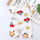Cotton Newborn Baby Cartoon Short Sleeve Knitted Romper Boy Girl Summer Clothes Bebe Thin Pajamas One Pieces Bodysuit 0-24M - V.I.P Digital Presence