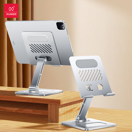 Suitable for tablet stand, iPad desktop stand, mobile phone universal metal heat dissipation, foldable lazy person stand - V.I.P Digital Presence