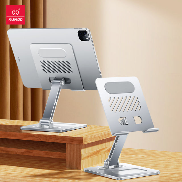 Suitable for tablet stand, iPad desktop stand, mobile phone universal metal heat dissipation, foldable lazy person stand - V.I.P Digital Presence