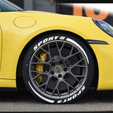 Choose letters and numbers at will Tire letter stickers 3D stereo DIY reflective personalized stickers - V.I.P Digital Presence