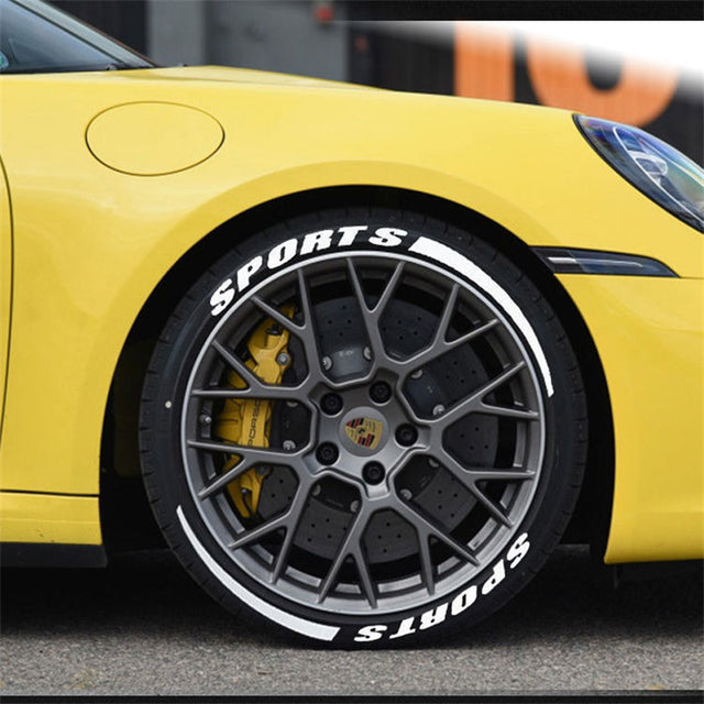 Choose letters and numbers at will Tire letter stickers 3D stereo DIY reflective personalized stickers - V.I.P Digital Presence