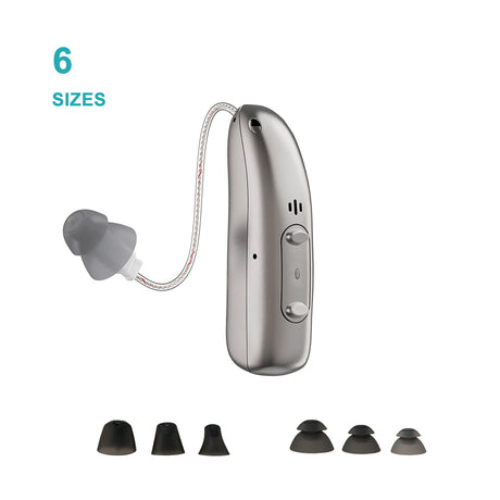 Rechargeable Bluetooth APP intelligent noise reduction RIC hearing aid ear back type hearing aid for the elderly with hearing loss - V.I.P Digital Presence
