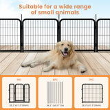 Outdoor dog fence, 8-piece board dog fence. 31 inch portable pet sports fence. Black, 26.3 inches wide x 31.5 inches high. - V.I.P Digital Presence