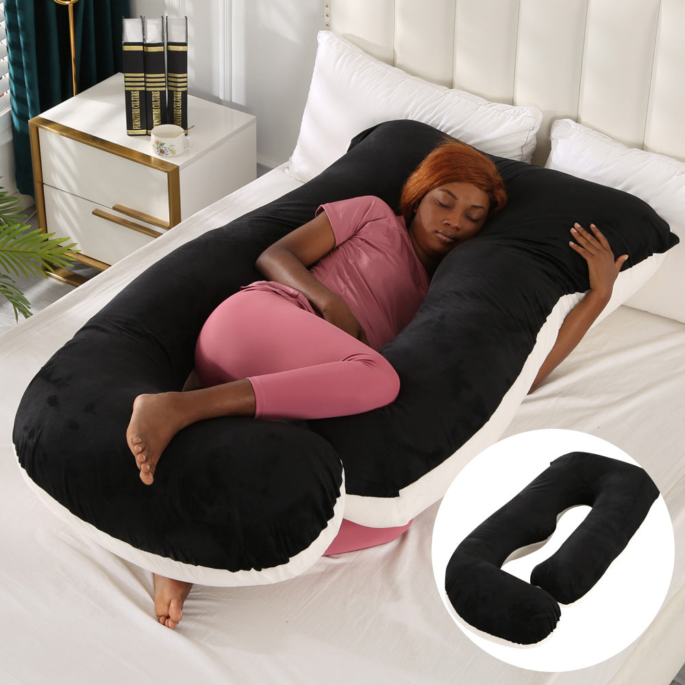 Pregnant women's pillow waist protection side sleeping slope pillow J-shaped pregnancy sleeping pillow - V.I.P Digital Presence