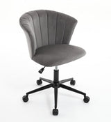 Home Office Chair, Velvet Fabric Swivel Flower Shape Computer Desk Chair for Home Office or Bedroom - V.I.P Digital Presence