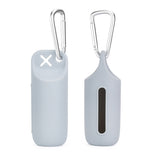 Silicone dog poop bag holder with dispenser, portable, hanging ring & storage case - V.I.P Digital Presence