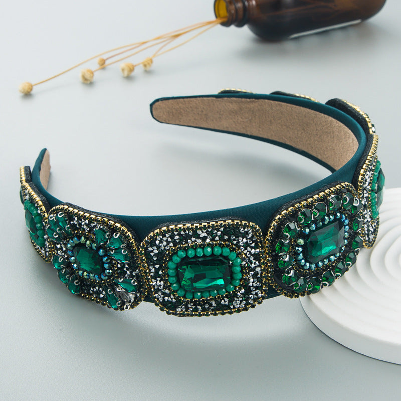Hair Hoop Fashion New Bright Crystal Baroque Hair Band Hair Cave High Quality Small Fragrance Head Hoop Hair Accessories - V.I.P Digital Presence