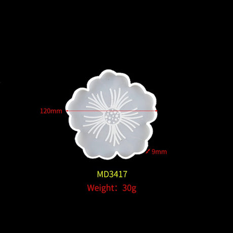 Drip Glue Mold Diy Flower Cherry Blossom Coaster Mold Petal Resin Tray Tea Tray Set Fruit Tray Silicone Mold - V.I.P Digital Presence