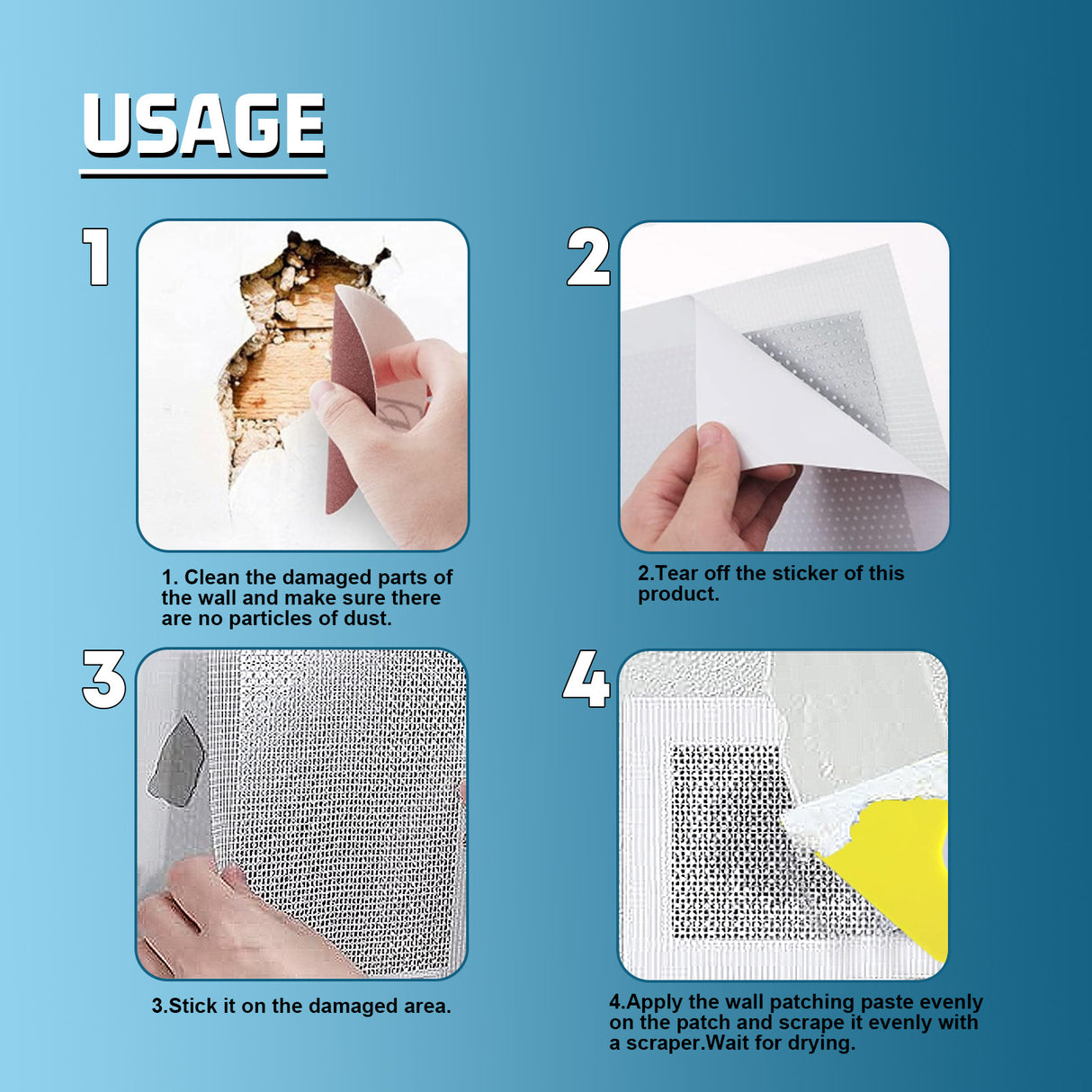 Wall Leak Fill Repair Plaster Set Home Wall Repair Cover Stain Reconditioning Paint - V.I.P Digital Presence