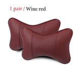 1 pair Luxury Linen material car headrest pillow Unisex Breathable Auto Neck Rest Headrest Cushion Pillows 4 seasons Universal - V.I.P Digital Presence
