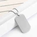 European and American high-end stainless steel military brand necklace engraved pendant jewelry - V.I.P Digital Presence