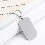 European and American high-end stainless steel military brand necklace engraved pendant jewelry - V.I.P Digital Presence