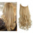 European And American Wig Piece Female Fishline Hair Extension Piece Chemical Fiber Matte High Temperature Silk Long Curly Human Hair - V.I.P Digital Presence