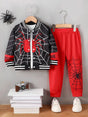 Spider Baseball Collar Top and Pants Set - V.I.P Digital Presence