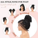 Triangle Knotless Braided Wigs 36Inch Bohemian Curly Braided Lace Front Wigs Synthetic Hand Double Lace Braid Wig - V.I.P Digital Presence