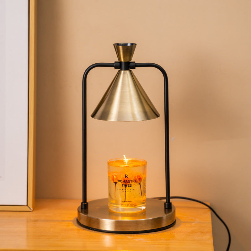 Aromatherapy desktop retro melting candle simple desk lamp bedroom dimmable melting wax lamp iron art fragrance night light - V.I.P Digital Presence