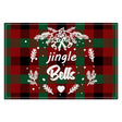 Christmas Tree Elk Printed Meal Mat Christmas Striped Checkered Table Mat White Hemp Western Food Mat - V.I.P Digital Presence