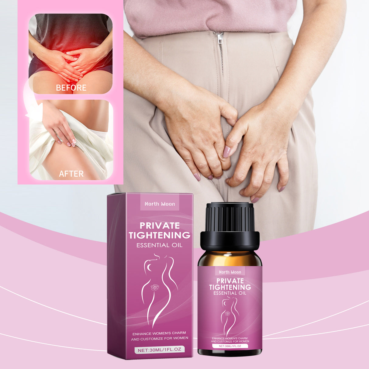 Private Tightening Essential Oil, Postpartum Repair Female Genitalia Firming Maintenance Moisturizing Powdery Massage Care Essential Oil - V.I.P Digital Presence
