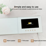 Multi functional commercial wedding video invitation letter linen material video brochure - V.I.P Digital Presence
