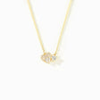 18K Gold-Plated 925 Sterling Silver Zircon Heart Necklace - V.I.P Digital Presence