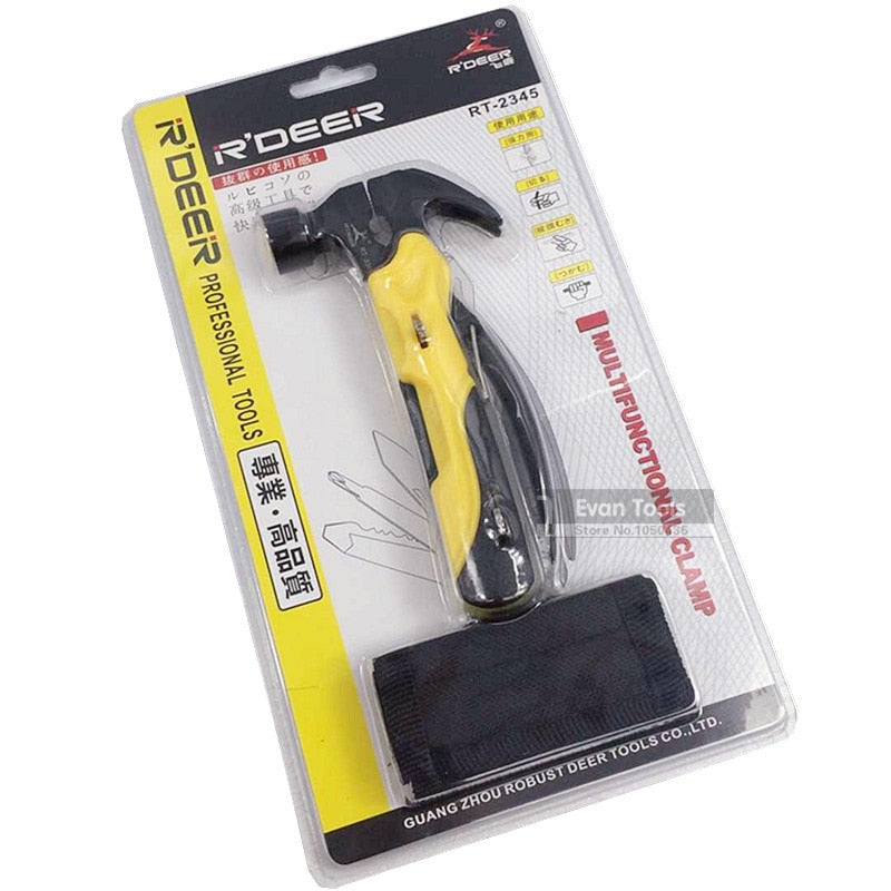 Cuchillo multiherramienta de supervivencia para exteriores, 7 en 1, juego de herramientas multifunción de bolsillo, mini alicates plegables, cuchillo, destornillador