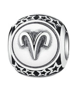 BAMOER 925 Sterling Silver Aquarius Star Sign Zodiac Beads Charms fit Bracelets PSC048 - V.I.P Digital Presence