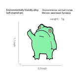 Funny Frog Enamel Pin Custom Cool Animal Brooches Bag Lapel Pin Cartoon Froggy Badge Jewelry Gift for Friends - V.I.P Digital Presence