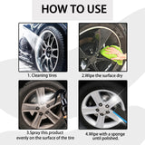 Tire Coating Agent, Automotive Tire Rim Brightening And Polishing Durable Maintenance Decontamination Cleaning Brightener - V.I.P Digital Presence