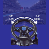 Suitable for Switch/Xbox One/360/PS4/PS2/PS3/PC racing games 7-in-1 steering wheel - V.I.P Digital Presence