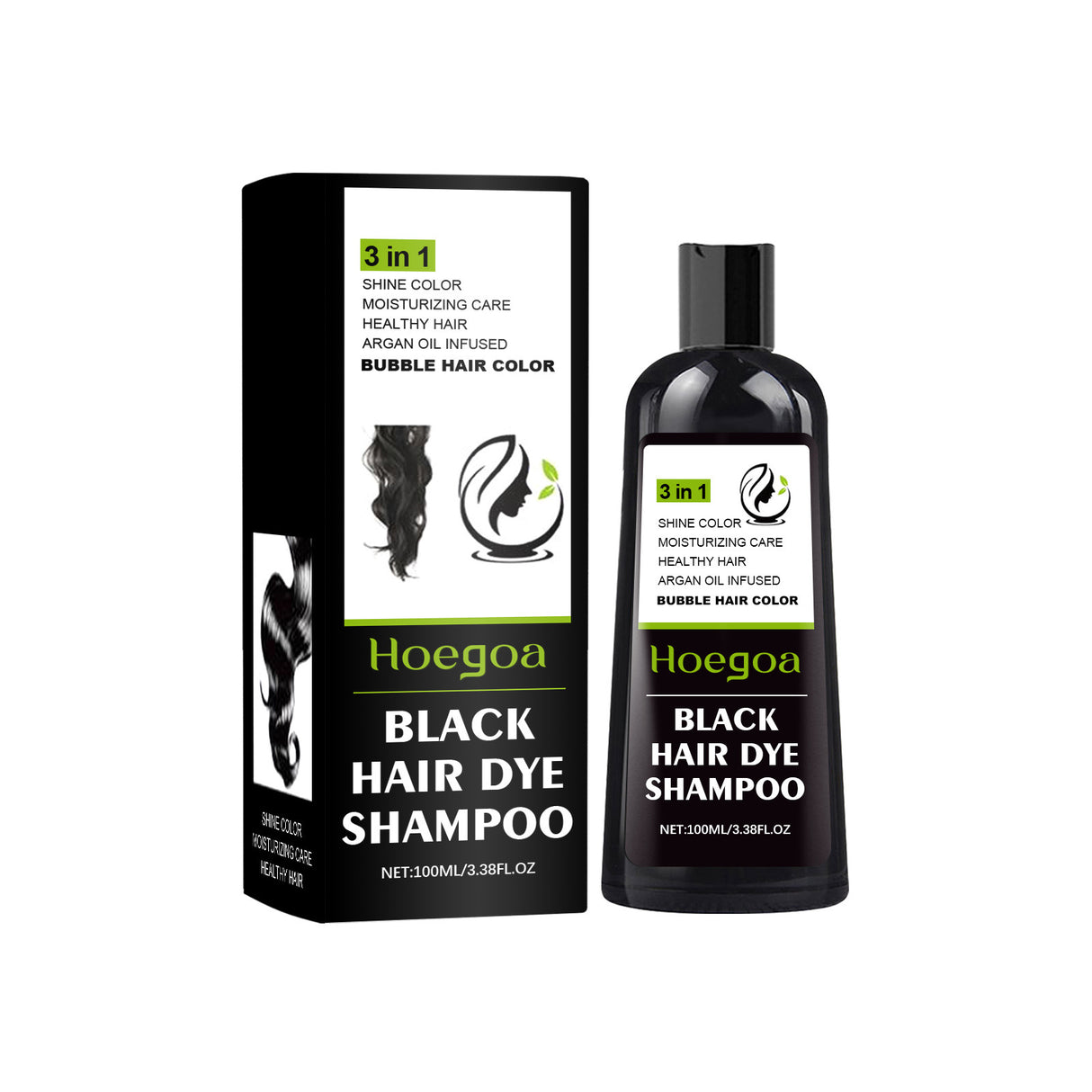 HOEGOA Hair Dye Shampoo, Gentle Hair Moisturizing Hair Fast Easy Coloring Lasting Hair Cream - V.I.P Digital Presence