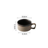 Coarse pottery coffee cup and plate set creative handmade retro coffee cup artistic cup plate milk cup - V.I.P Digital Presence