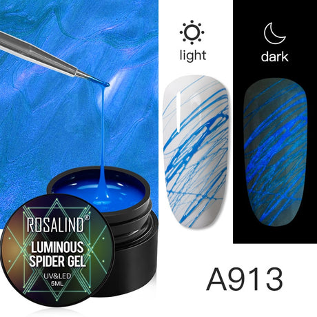 ROSALIND Gel Spider Line For Nails Art Gel Polish UV Colors Painting Gel Nail Polish Spider Gel Lacquer Web Stickers Gel Polish - V.I.P Digital Presence