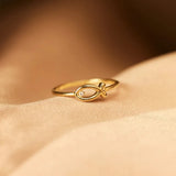 925 Sterling Silver Inlaid Zircon Fish Ring - V.I.P Digital Presence