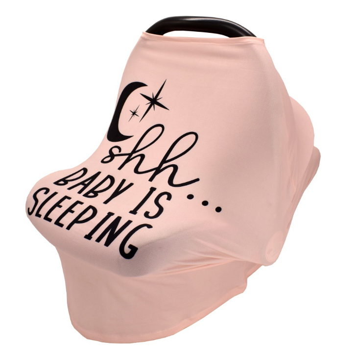 Funda elástica multifunción para asiento de coche de bebé, funda de lactancia, funda para carrito de compras, funda para carrito de supermercado, capota para asiento de coche