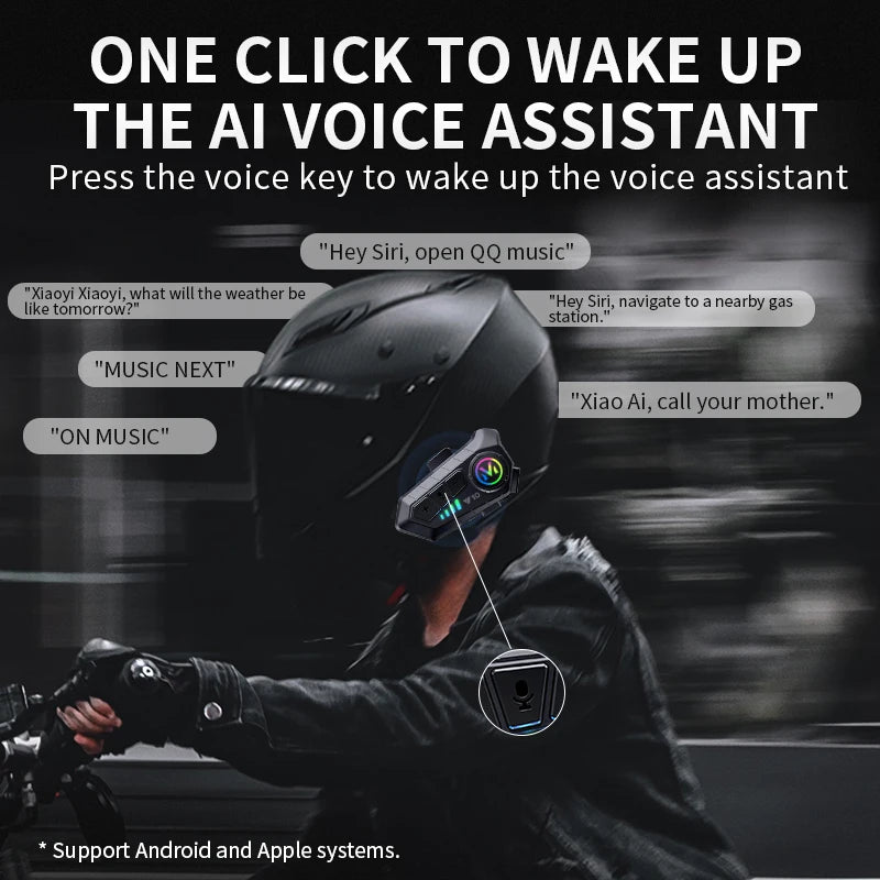 Helmet Bluetooth Earphones Motorcycle Built in External Full Helmet Riding Delivery Half Helmet Special Rider Waterproof - V.I.P Digital Presence