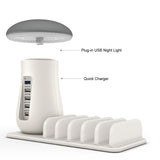 Multi Port Quick charger 3.0 Mushroom Lamp QC3.0 Charge for smart phone  Led Lamp USB Charging Station Dock - V.I.P Digital Presence