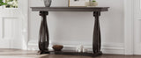 48-Inch Rustic Vintage Console Table --- Farmhouse Style Entryway Table with Open Shelf and Sturdy Construction  (Espresso) - V.I.P Digital Presence