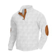 Long sleeved jacquard hoodie with fleece insulation and tactical pullover for training - V.I.P Digital Presence