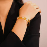 18K Gold-Plated Czech Diamond Bracelet - V.I.P Digital Presence