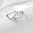 S925 Sliver Moissanite Rings for Women D VVS1 Pear Shape Diamond Engagement Wedding Fine Jewelry Gift - V.I.P Digital Presence