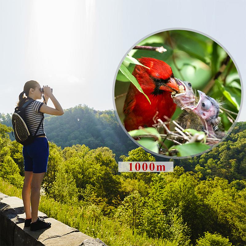 Binoculares USCAMEL militares HD 10x42 de alta potencia, telescopio profesional para caza al aire libre, color negro 