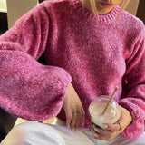 Long sleeved backless lace up sexy spicy girl knitted loose women's top sweater - V.I.P Digital Presence
