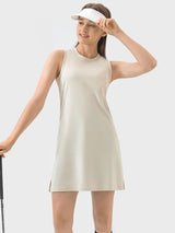 Round Neck Sleeveless Active Dress - V.I.P Digital Presence